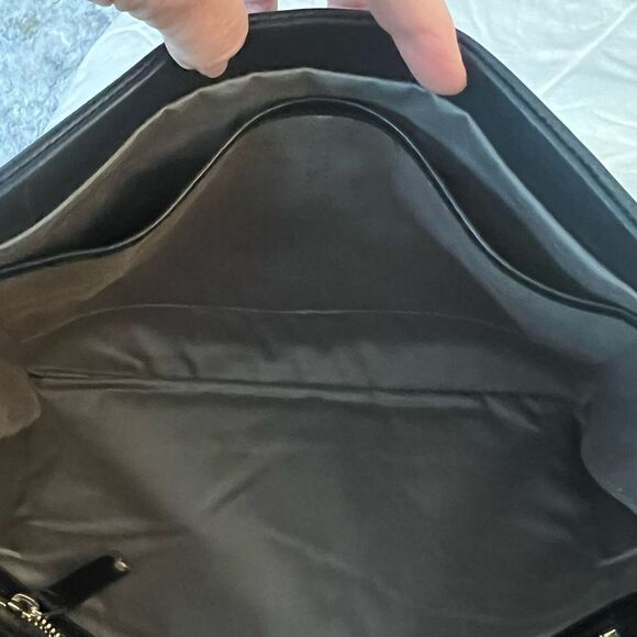 Tiffany & Co. Leather Serena Clutch - Black Suede and Leather - Picture 10 of 16